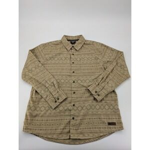 Sherpa Adventure Gear Mens XL Flannel Aztec Southwestern Print AOP Outdoors Camp